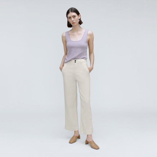 The Organic Wide-Leg Pant | Bone