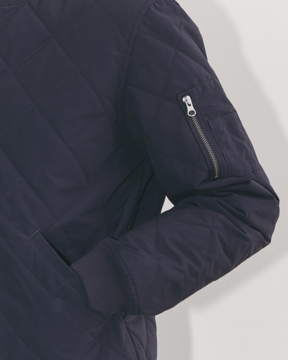 The Quilted Bomber | Navy