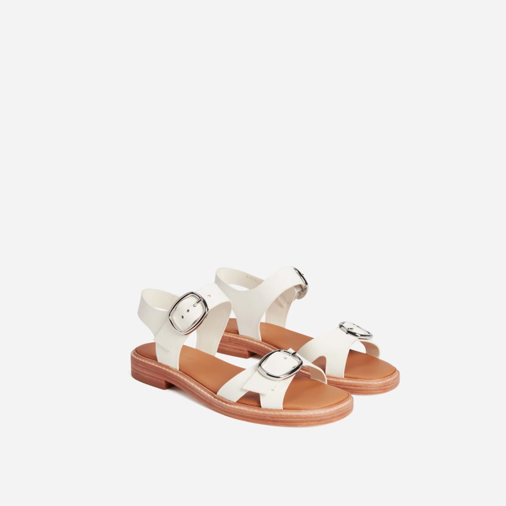 The Twin Buckle Sandal | Canvas Tan