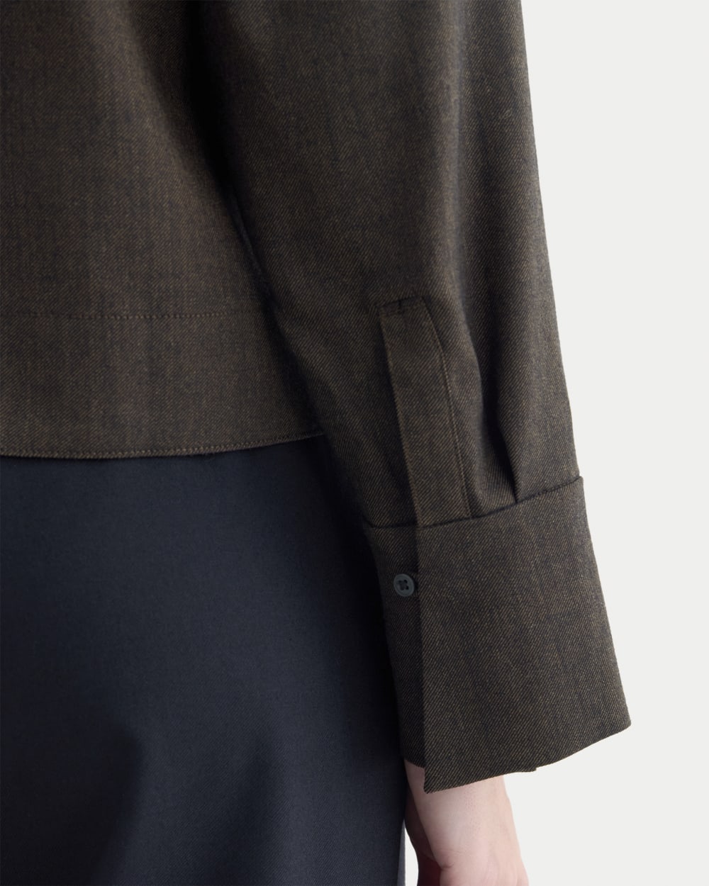 Overshirt in Tailor Twill | Heathered Fudge