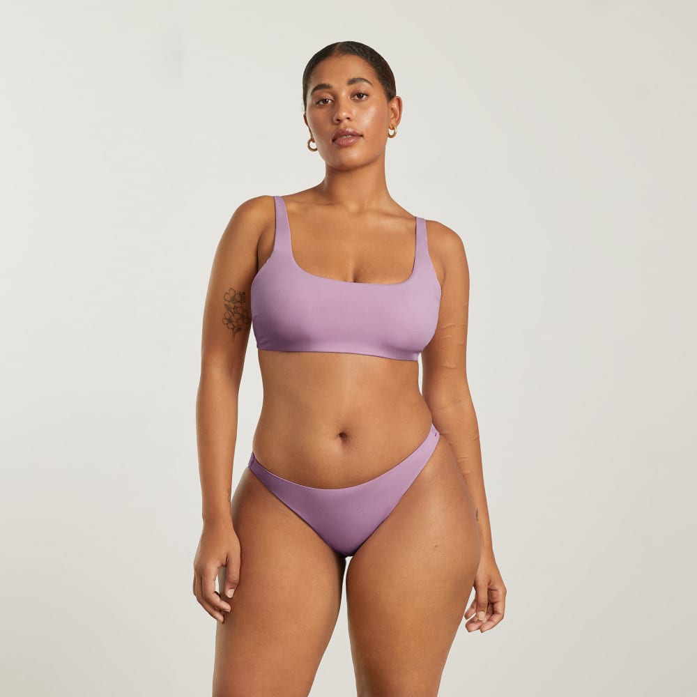 The Square-Neck Bikini Top | Lilac