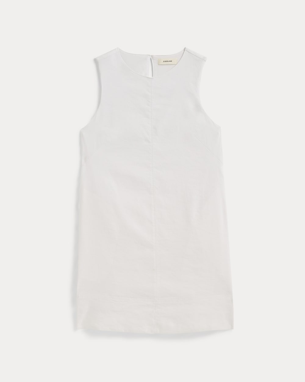 The Shift Dress in Stretch Linen | White