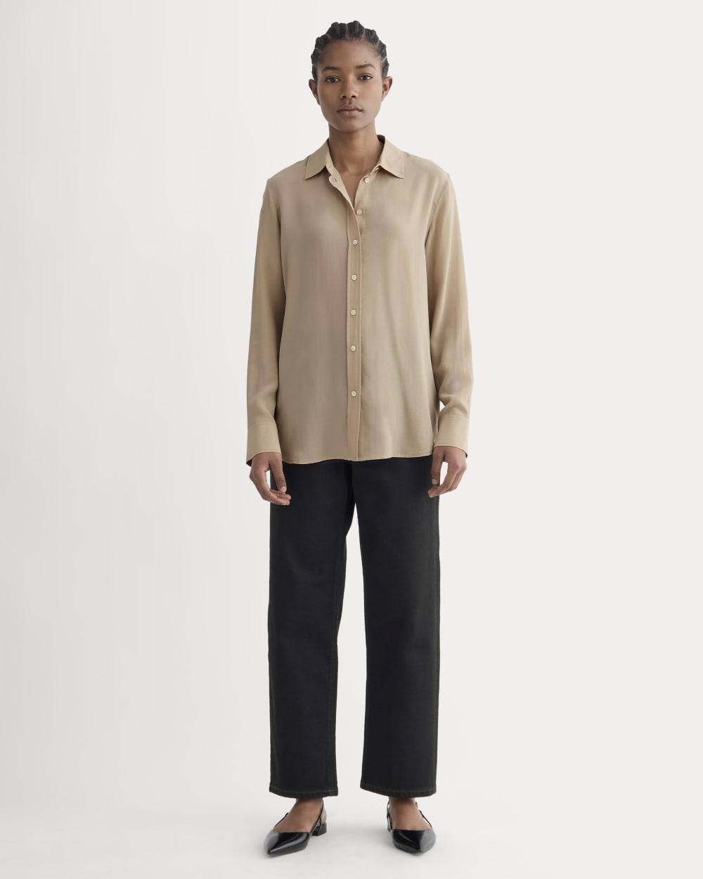 The Must-Have Shirt in Washable Silk | Burnt Sugar
