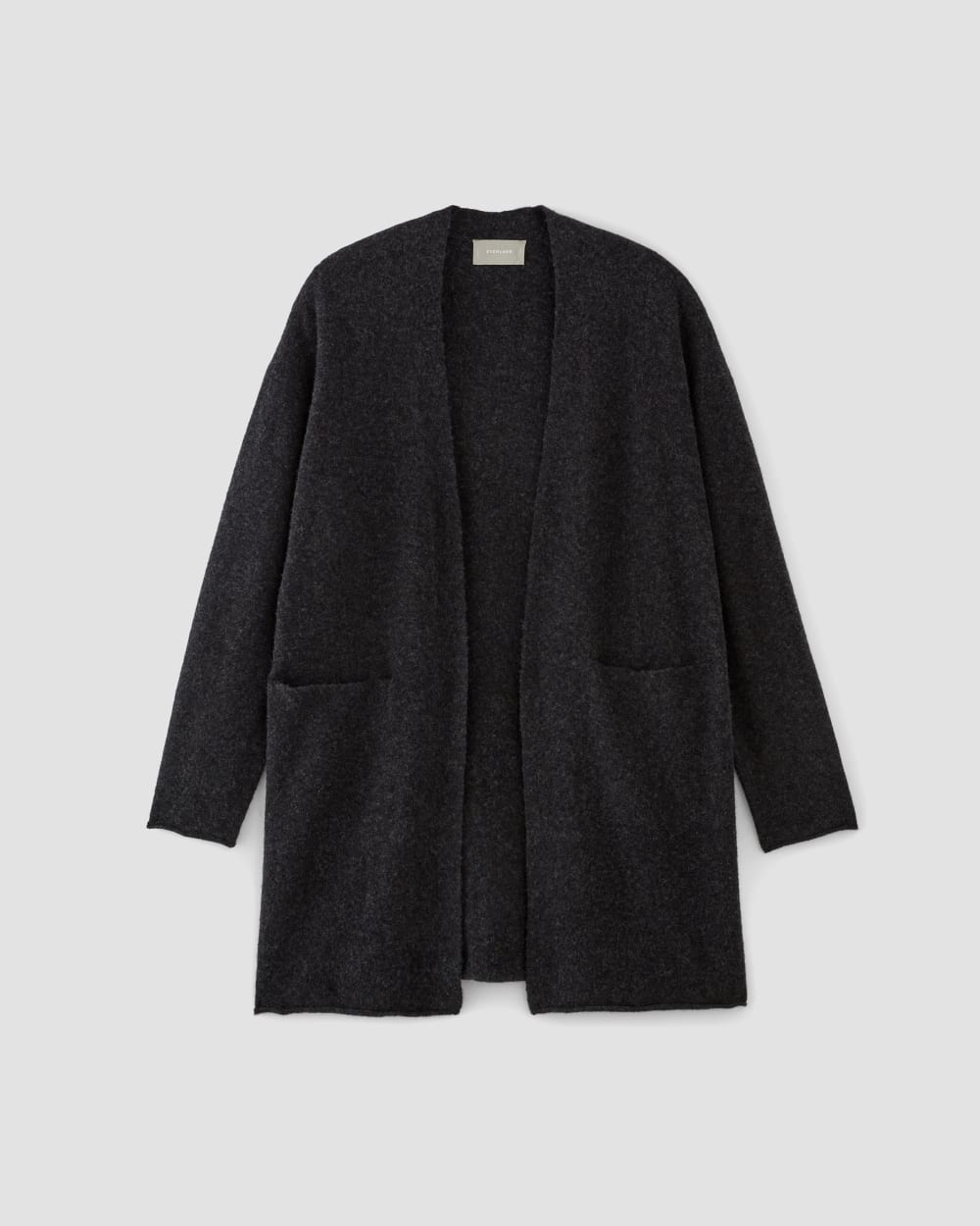 The Cozy-Stretch Long Cardigan | Charcoal