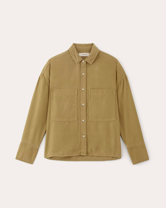 The Boxy Overshirt in Buttersoft | Fennel Seed