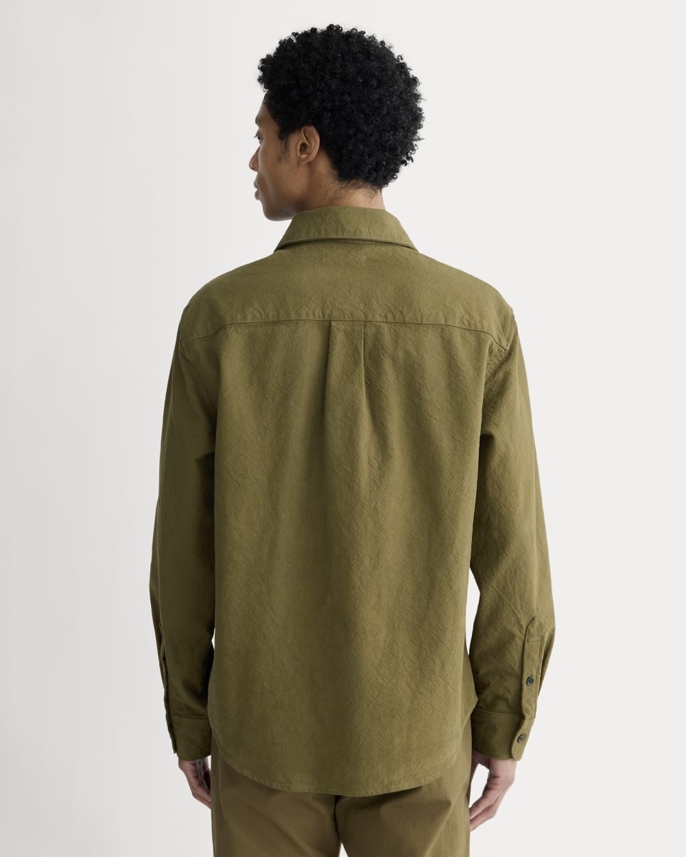 The Canvas Organic Cotton Overshirt | Olive