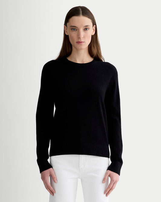 The Classic Crew in Cashmere | Black