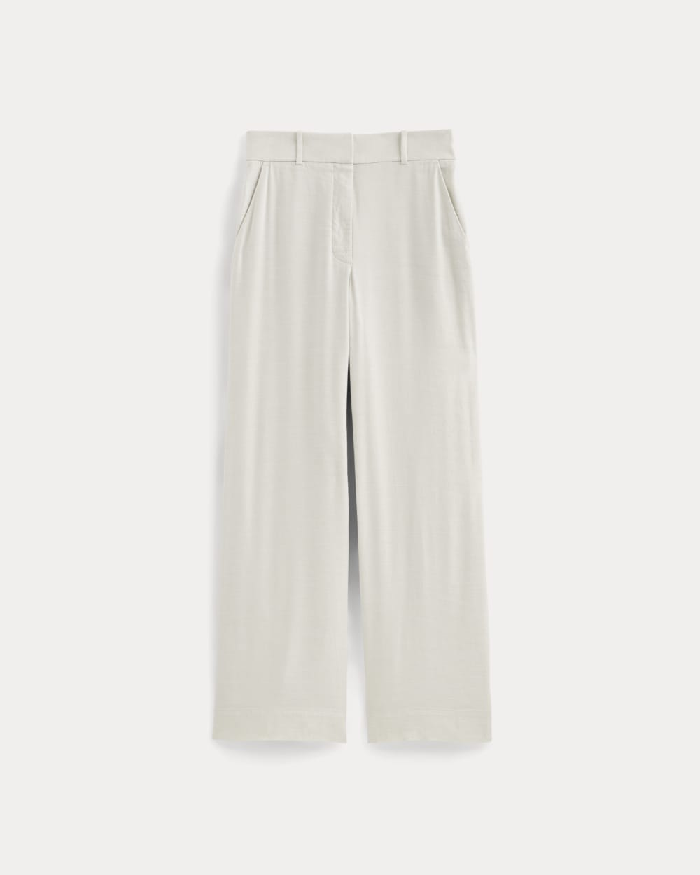 The Wide-Leg Pant in Stretch Linen | Natural Chambray