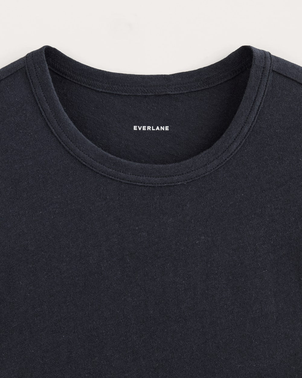 The Cotton Linen Tee | Navy