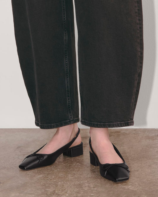 The Ballet Slingback Heel | Black