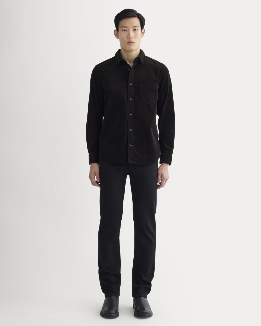 The Classic Shirt in Corduroy | Black