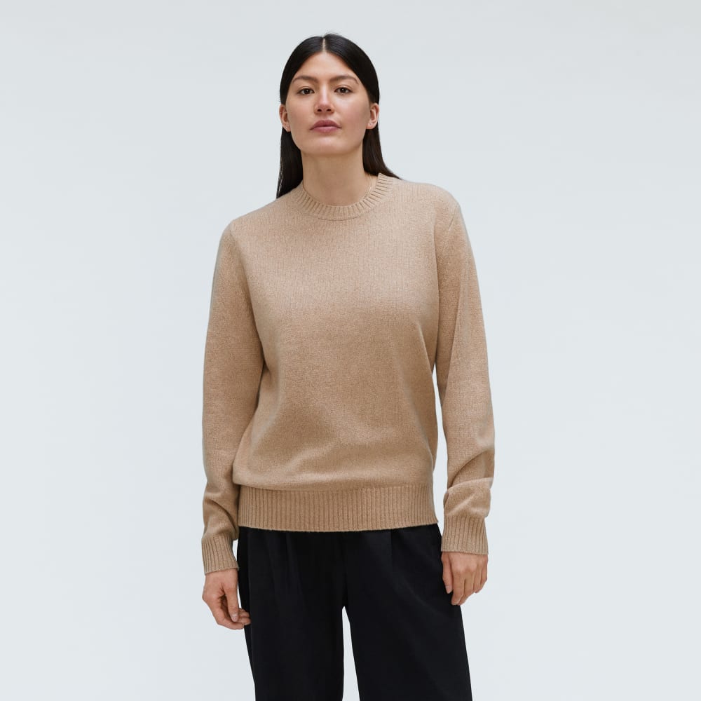 The Everyone Cashmere Crew | Light Camel