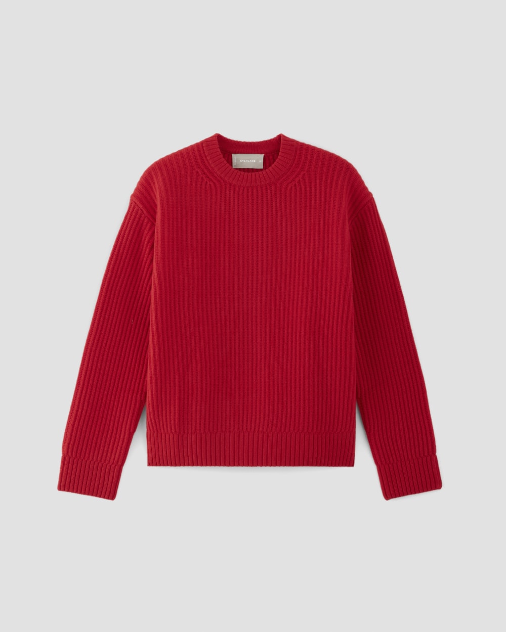 The Oversized Crew in Luxe Merino | Classic Red