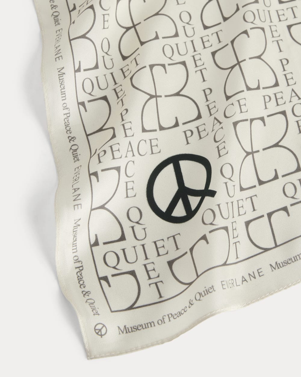 Everlane x Peace & Quiet Silk Bandana | Bone