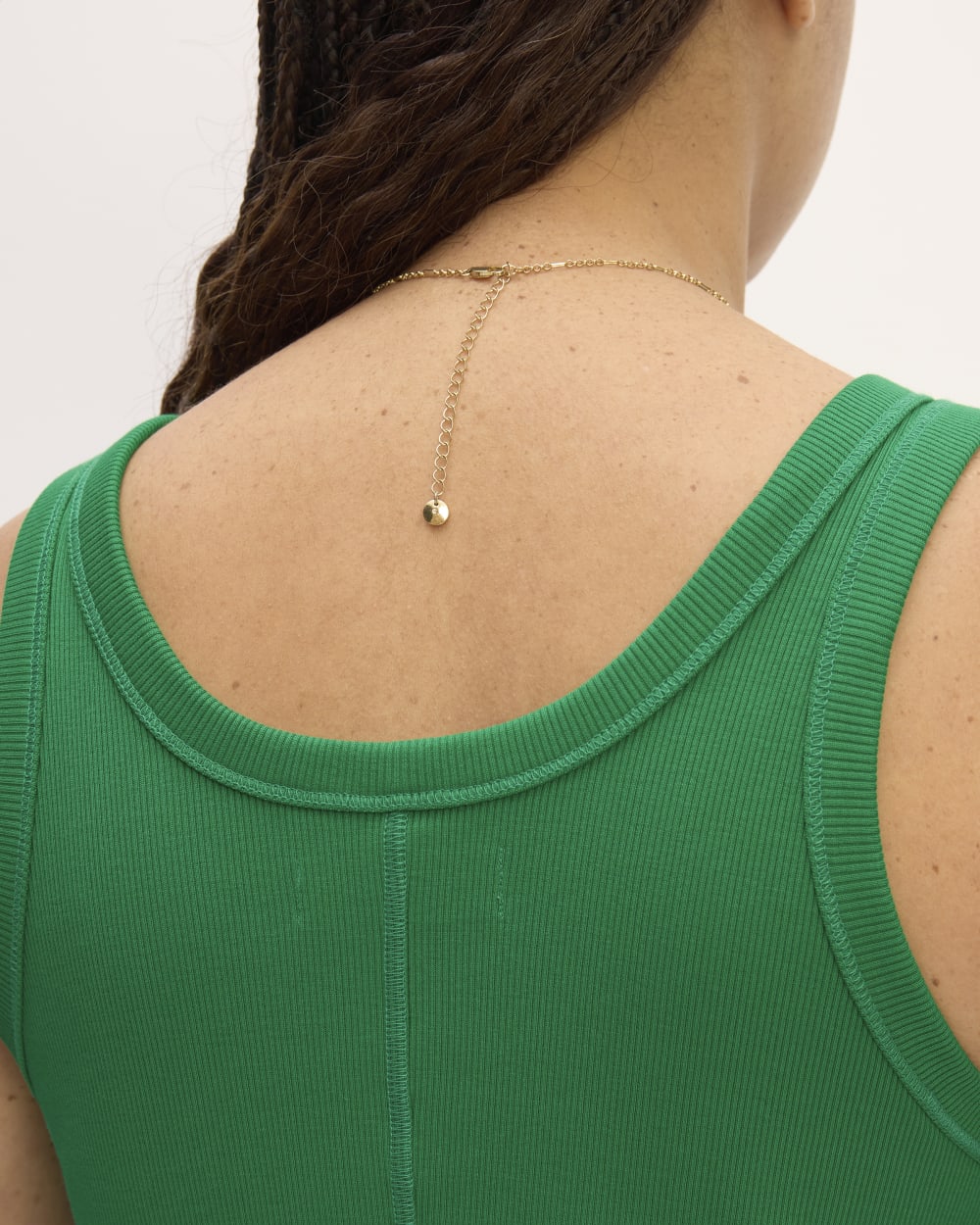 The ’90s Rib Dress | Grass Green