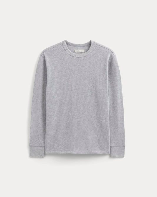 Thermal Crew in Cozy Waffle | Soft Heather Grey
