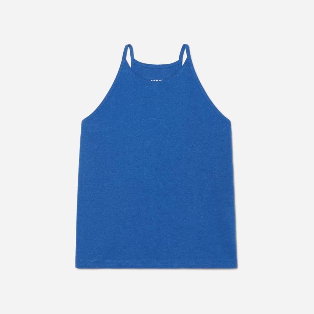 The Hemp Cutaway Tank | Deep Blue