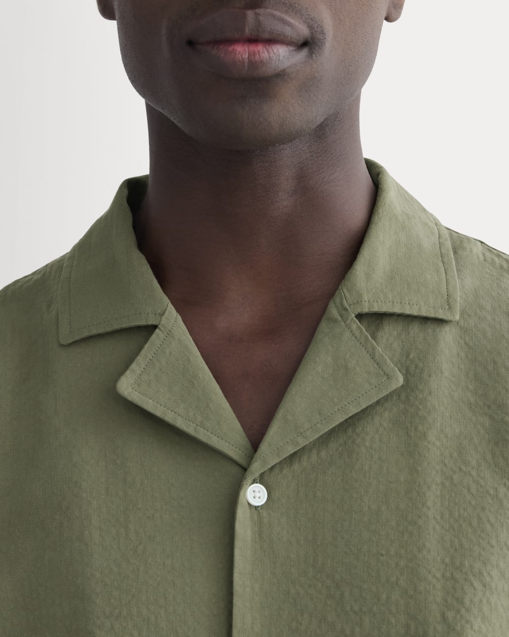 The Seersucker Resort Shirt | Lichen Green