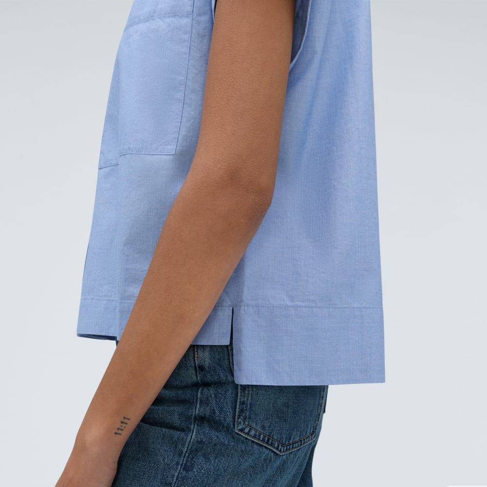 The Short-Sleeve Box Shirt | Slate Blue