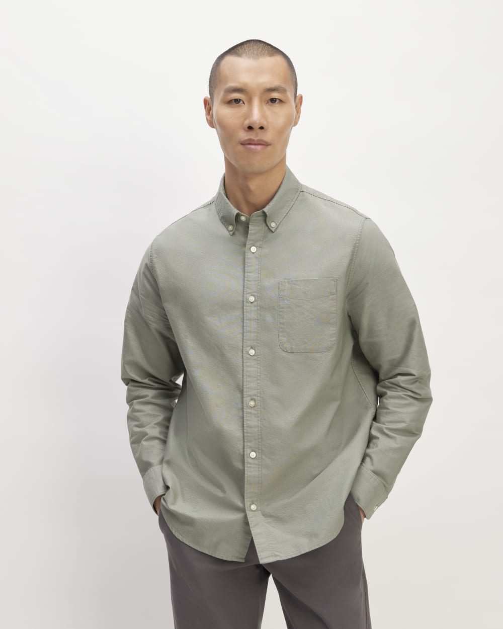 The Classic Oxford Shirt | Sage Green | Tall