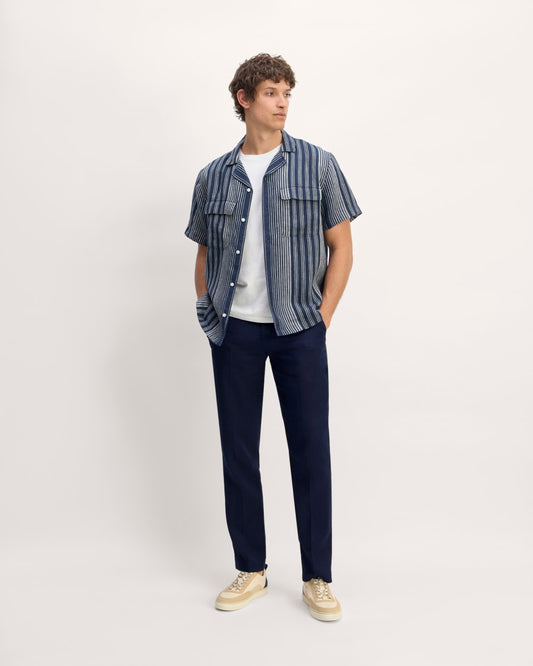 The Linen Trouser | Navy