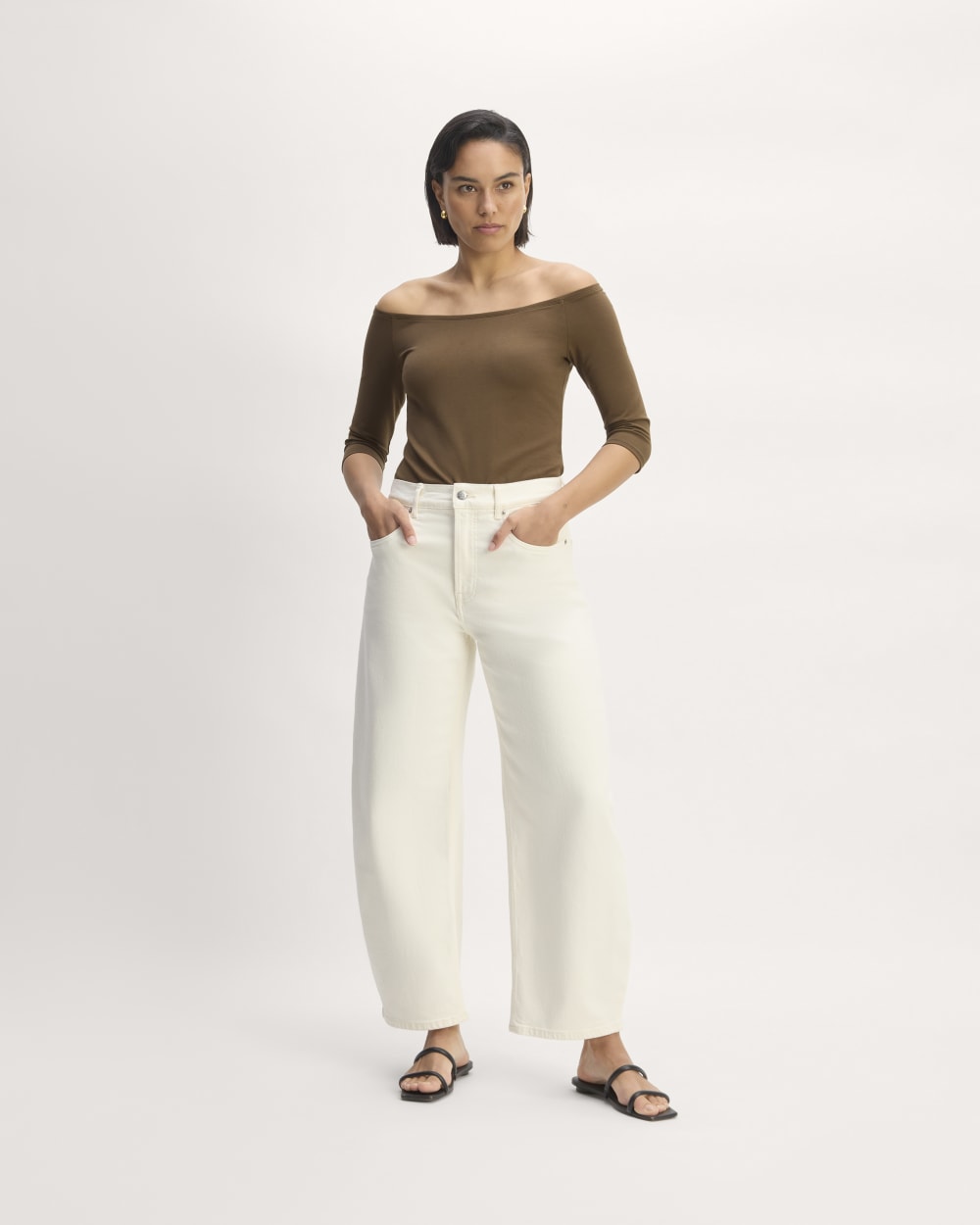 The Form Off-Shoulder Top | Cocoa