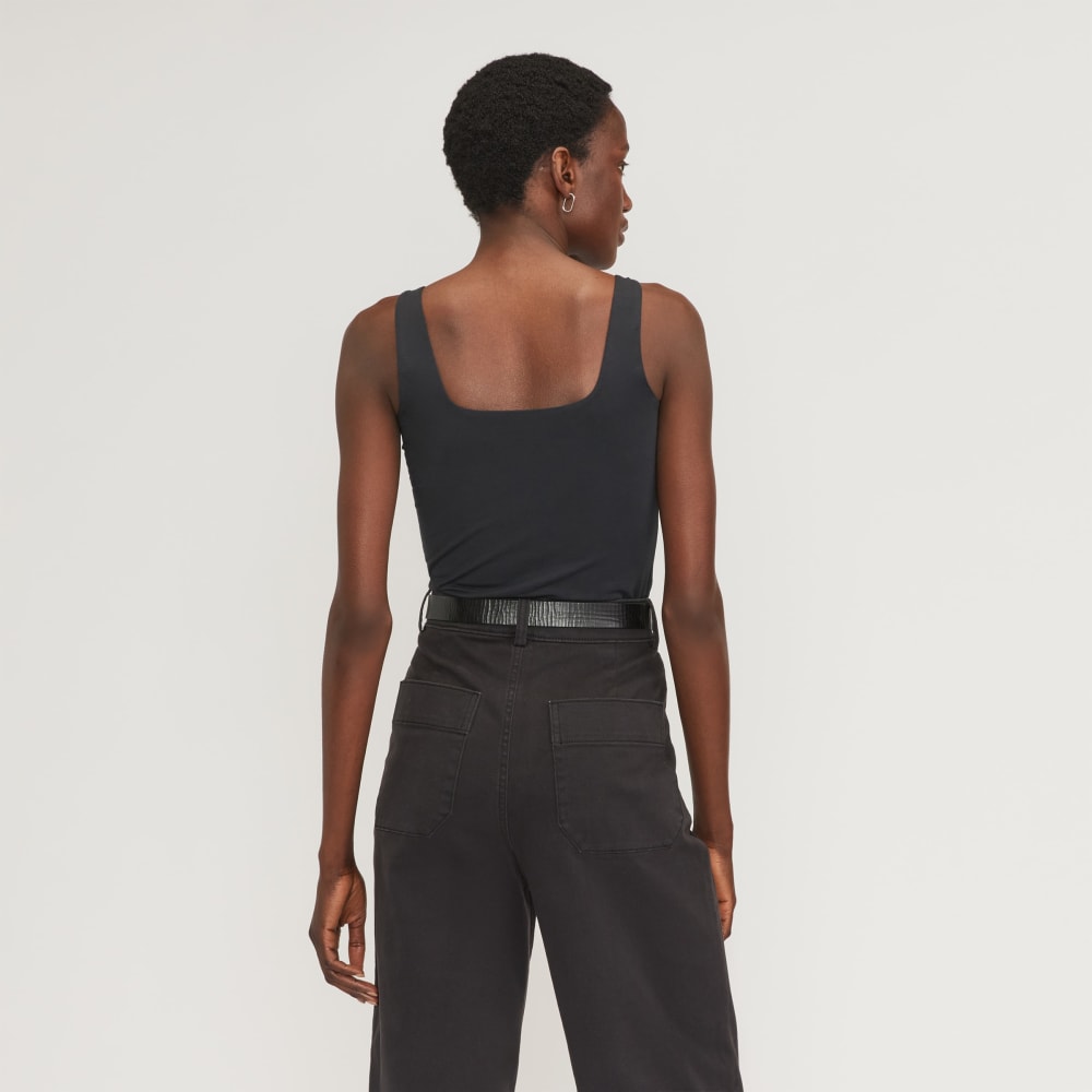 The Supima® Sleeveless Top | Black