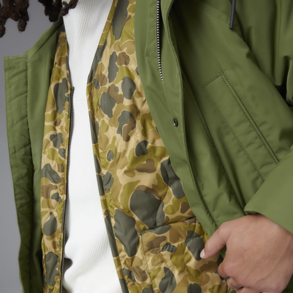 The ReNew Long Parka | Moss
