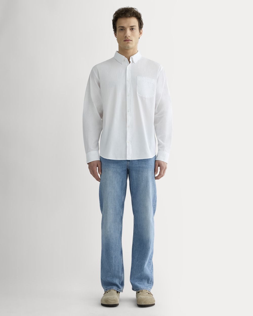 The Washed Poplin Shirt | White