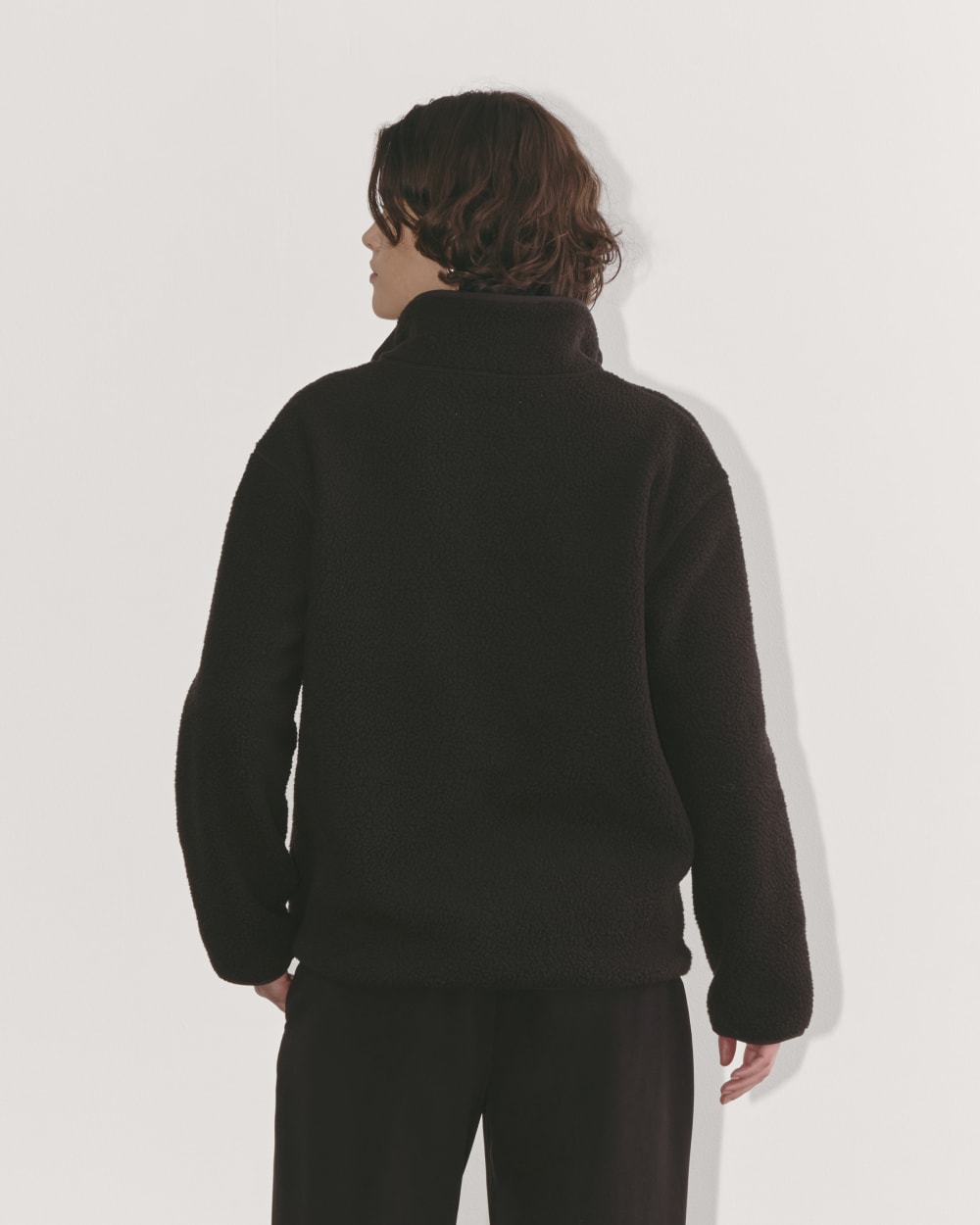 The ReNew Fleece Oversized Half-Zip | Black
