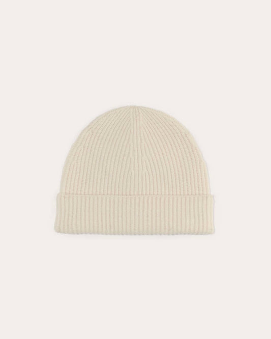 The Cashmere Ribbed Beanie | Bone