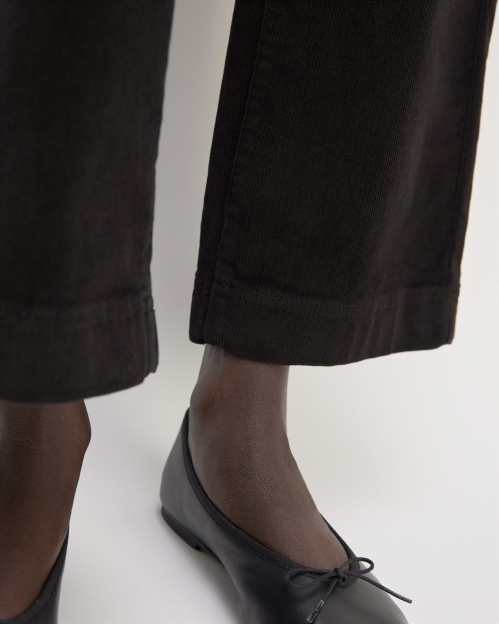 The Corduroy Wide-Leg Pant | Black