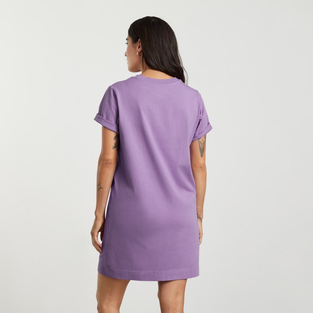 The Organic Cotton Weekend Tee Dress | Dark Orchid