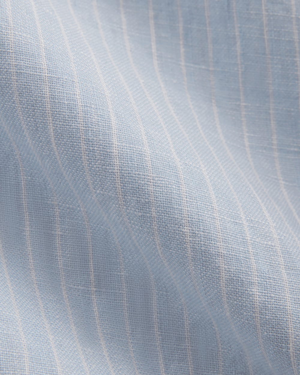 The Drawstring Pant in Linen | Sky Blue / White