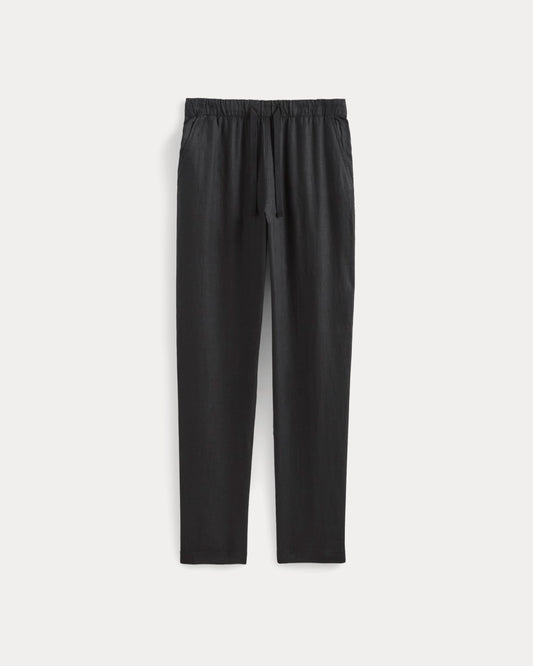 The Linen Easy Pant | Black