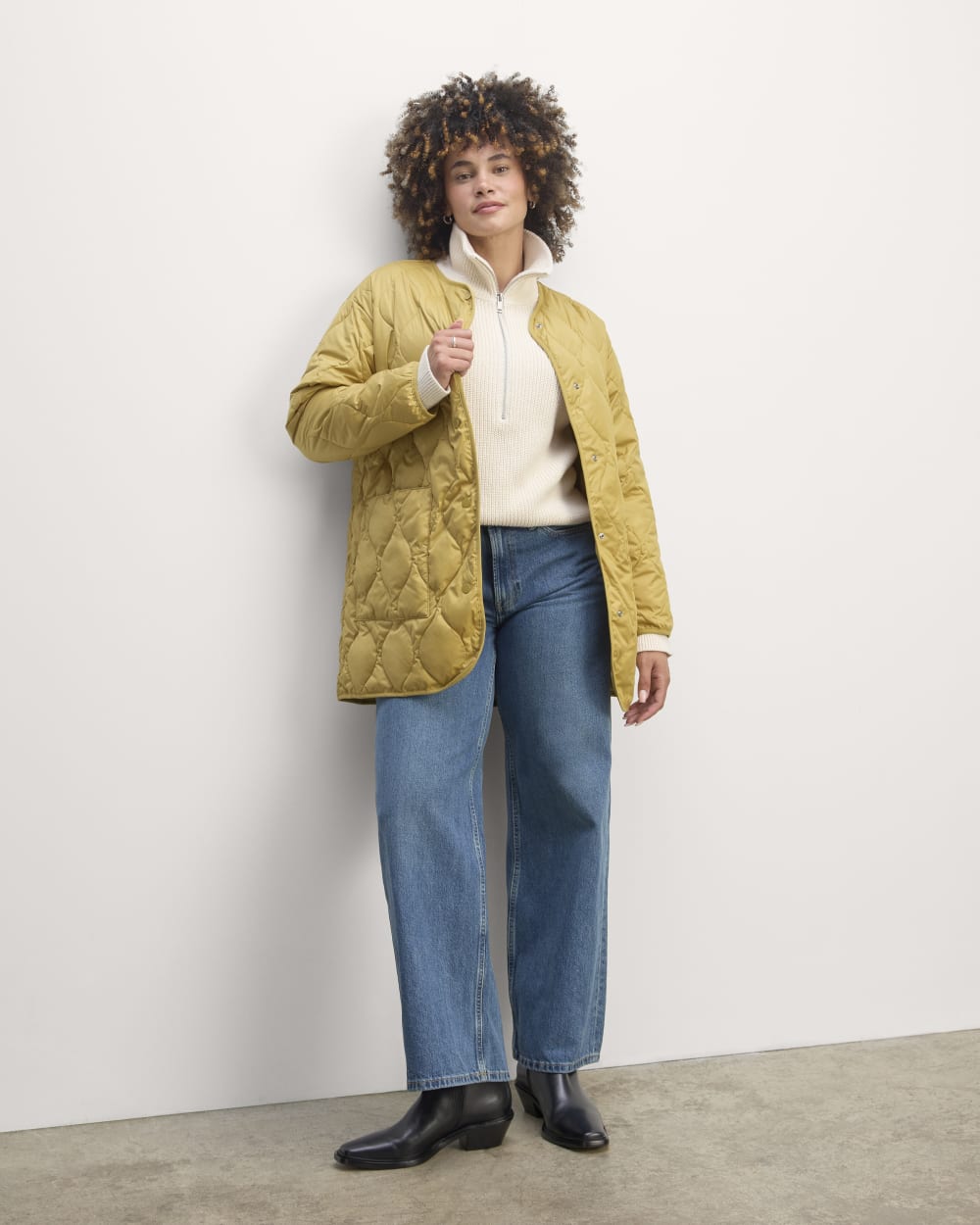 The Quilted Liner | Golden Oak