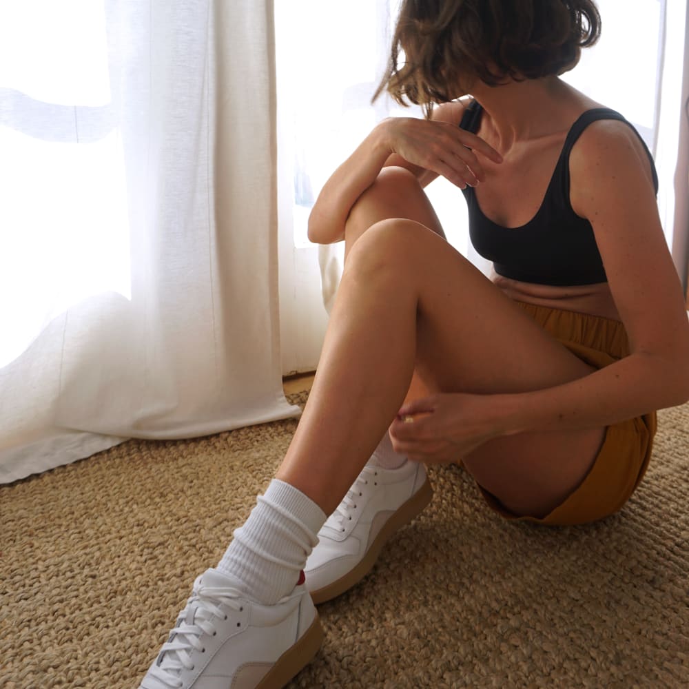 The Cotton Tank Bra | Black