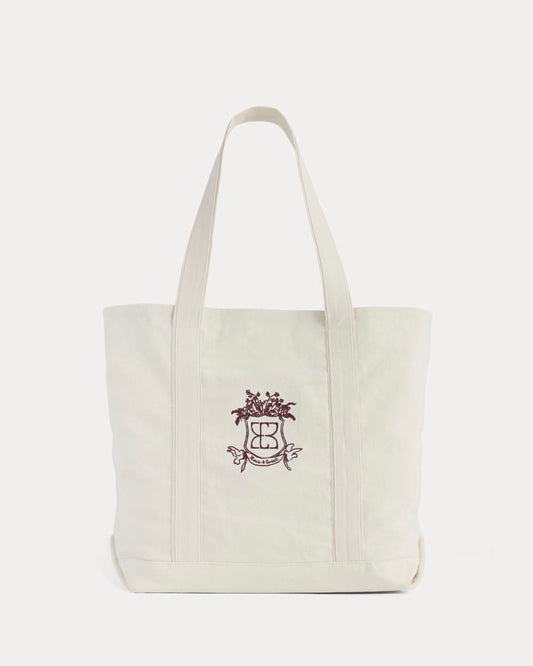 Everlane x Peace & Quiet Canvas Boat Tote | Bone