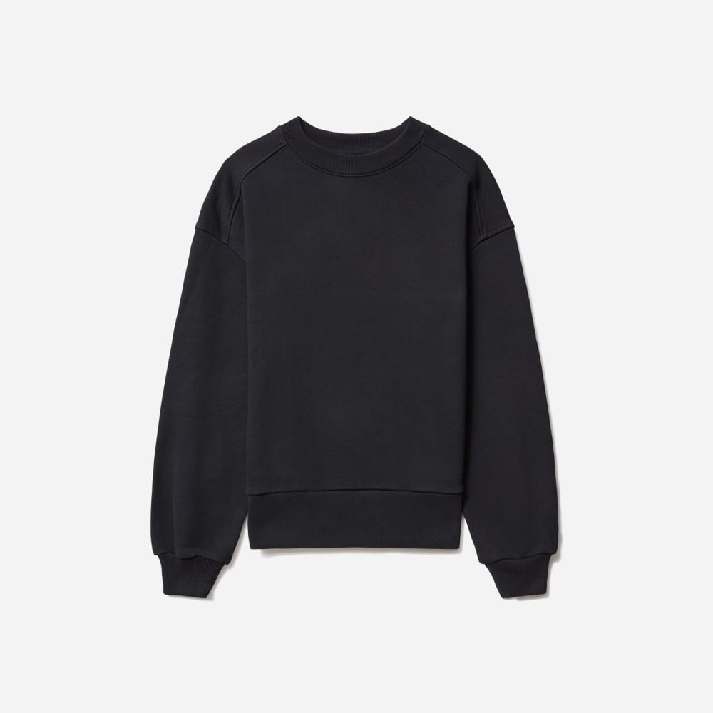 The Track Oversized Crew | Black
