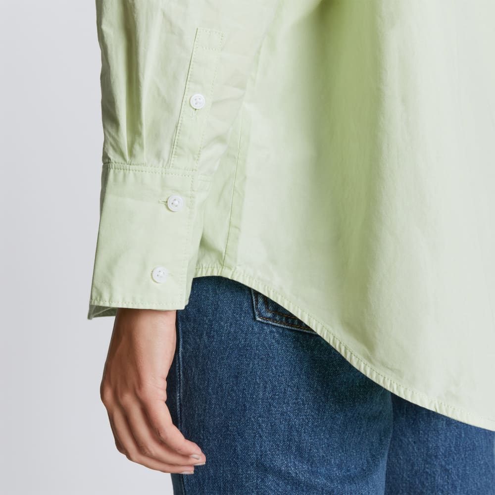 The Oversized Poplin Shirt | Seafoam Green