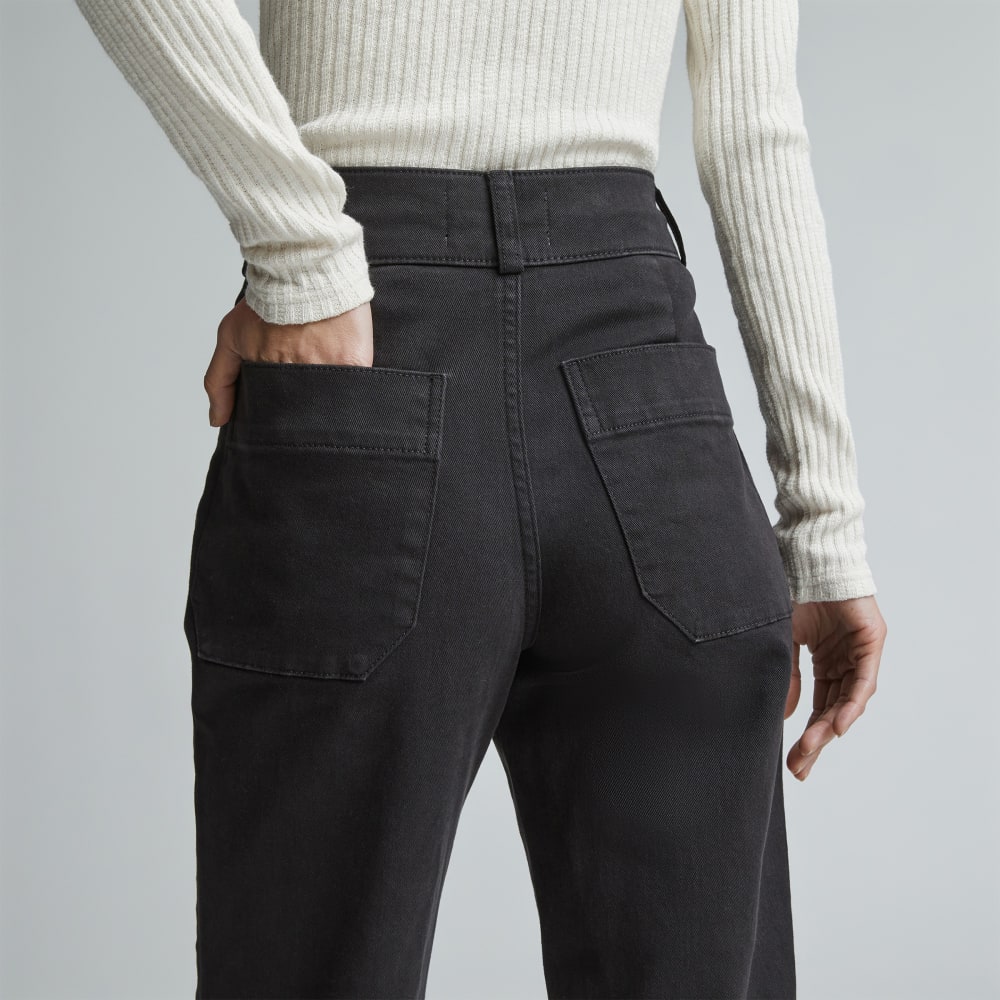 The Organic Straight-Leg Pant | Black