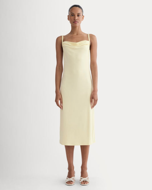The Tank Midi Dress in Butterknit | Light Yellow