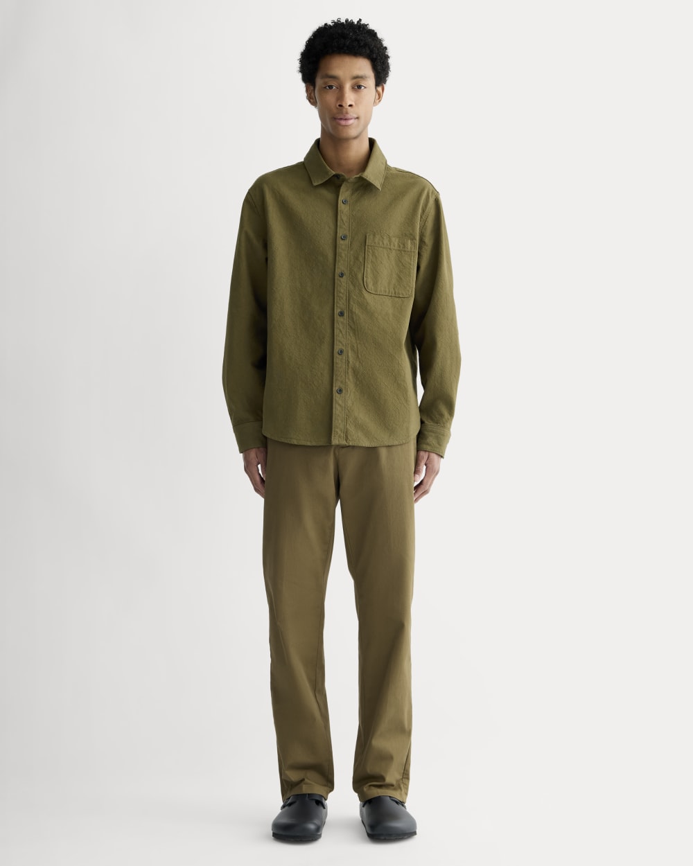 The Canvas Organic Cotton Overshirt | Olive