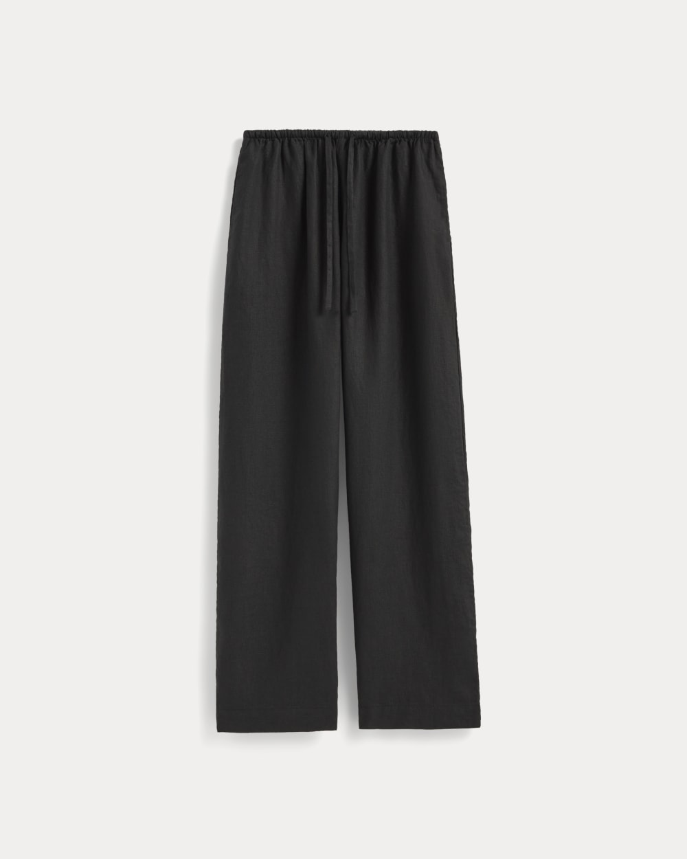 The Drawstring Pant in Linen | Black