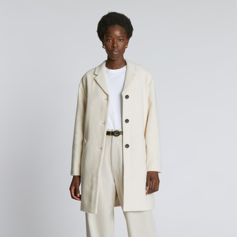 The Italian ReWool® Cocoon Coat | Cream