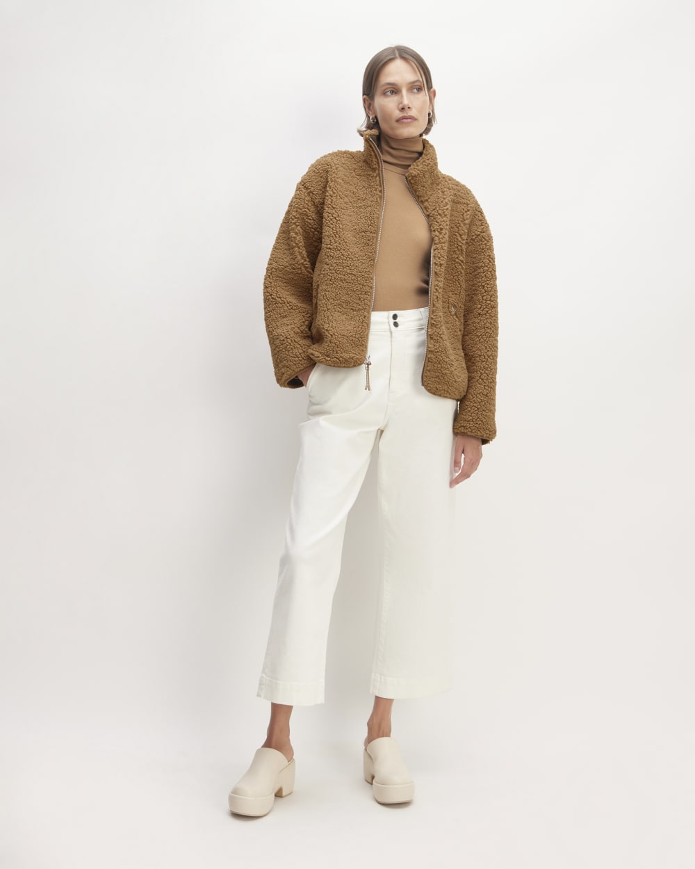 The ReNew Fleece Full Zip | Toasted Coconut