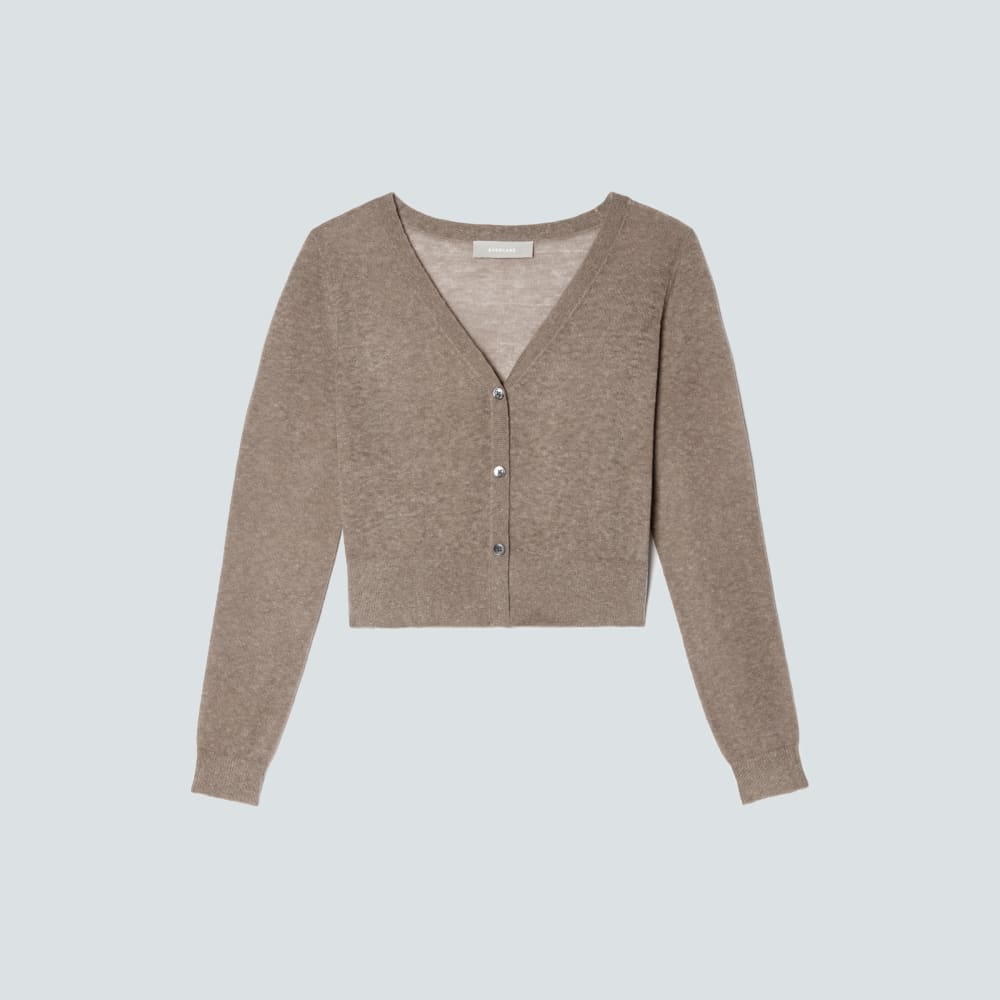 The Featherweight Alpaca Cardigan | Taupe Grey