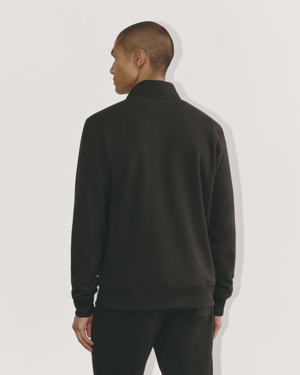 The Off-Duty Terry Quarter-Zip | Black