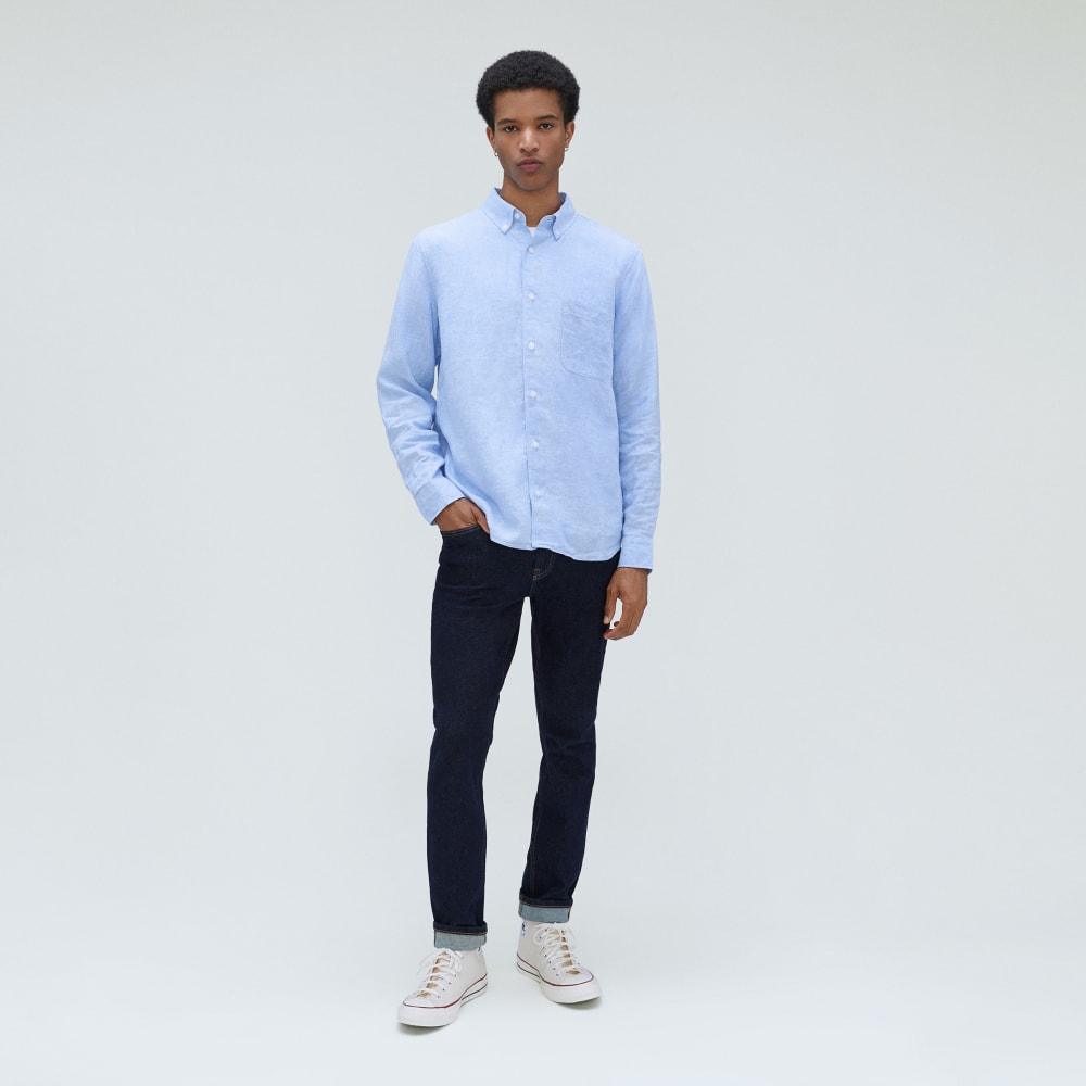 The Classic Shirt in Linen | Light Blue