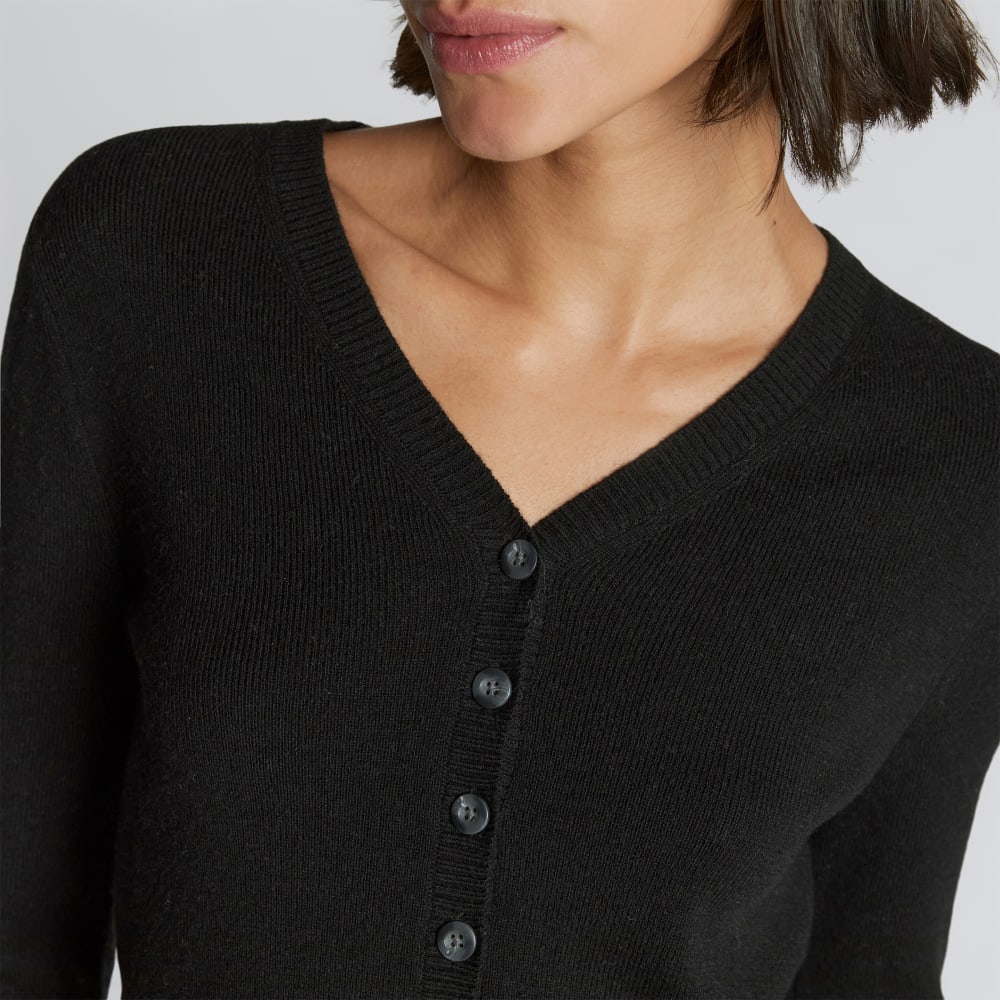 The Luxe Merino Cardigan | Black